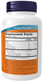 NOW - ULTRA OMEGA 3 FISH OIL