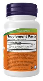 NOW | Ashwagandha 450 mg Veg Capsules
