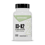 NUTRABIO | Vitamin D3 K2 (5000 IU D3, 180 MCG K2)