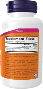 NOW - Niacin (Vitamin B-3) 500 mg